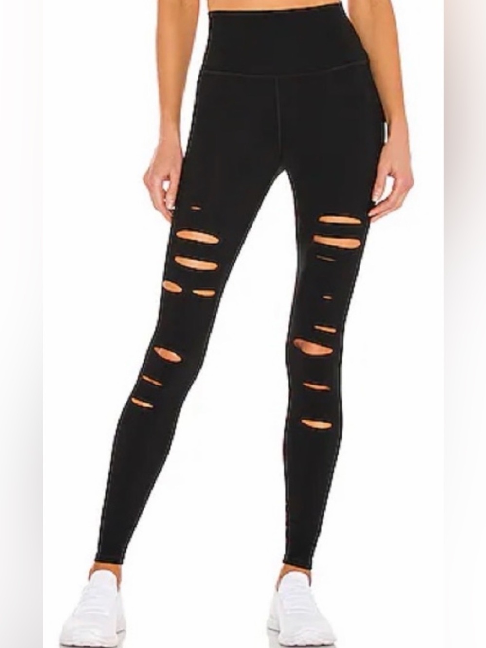 Alo warrior ripped leggings black size small